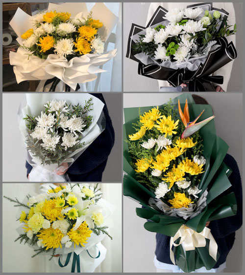 安徽黄山市黄山区龙门乡白事花束代送